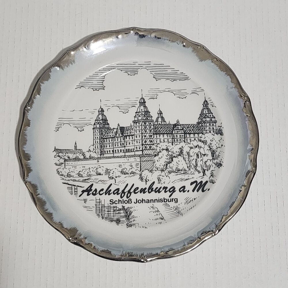 Johann Seltmann Vohenstrauss Bavaria Plate Schloss Johannisburg in Aschaffenburg - Picture 2 of 4